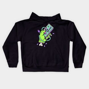 Hand zombie gamer Kids Hoodie